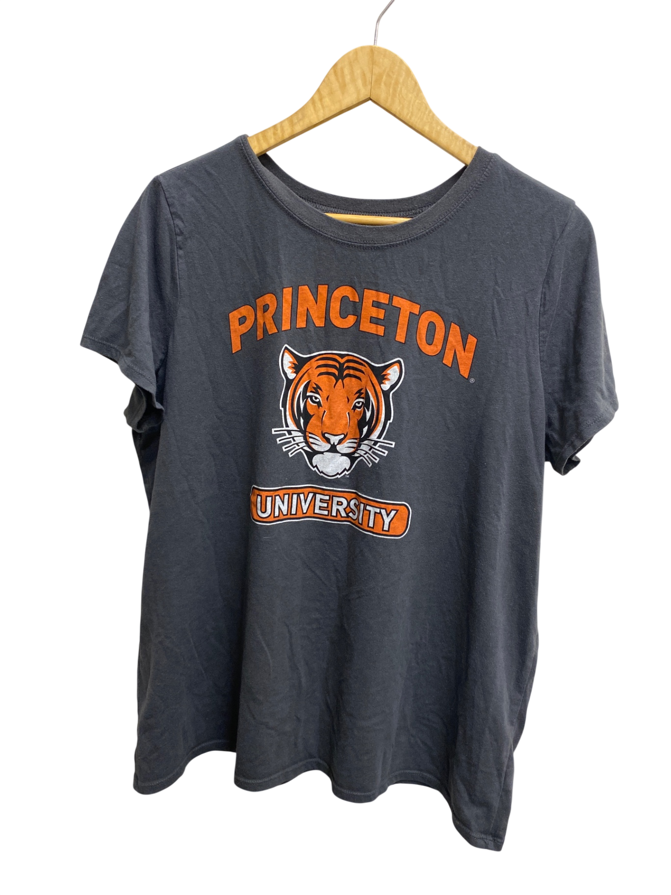 Princeton Short Sleeve Tops Size: L Dark Gray