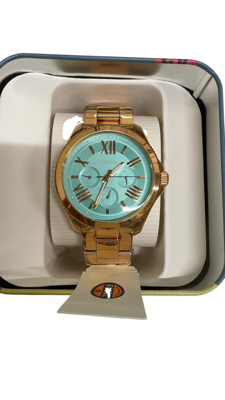 Fossil Watches Gold, Aqua