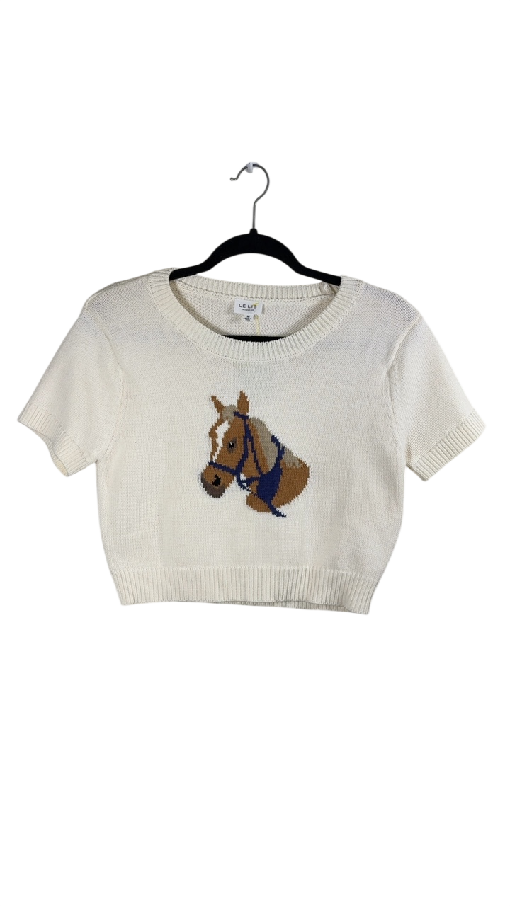 Lelis Short Sleeve Knit Top Size M