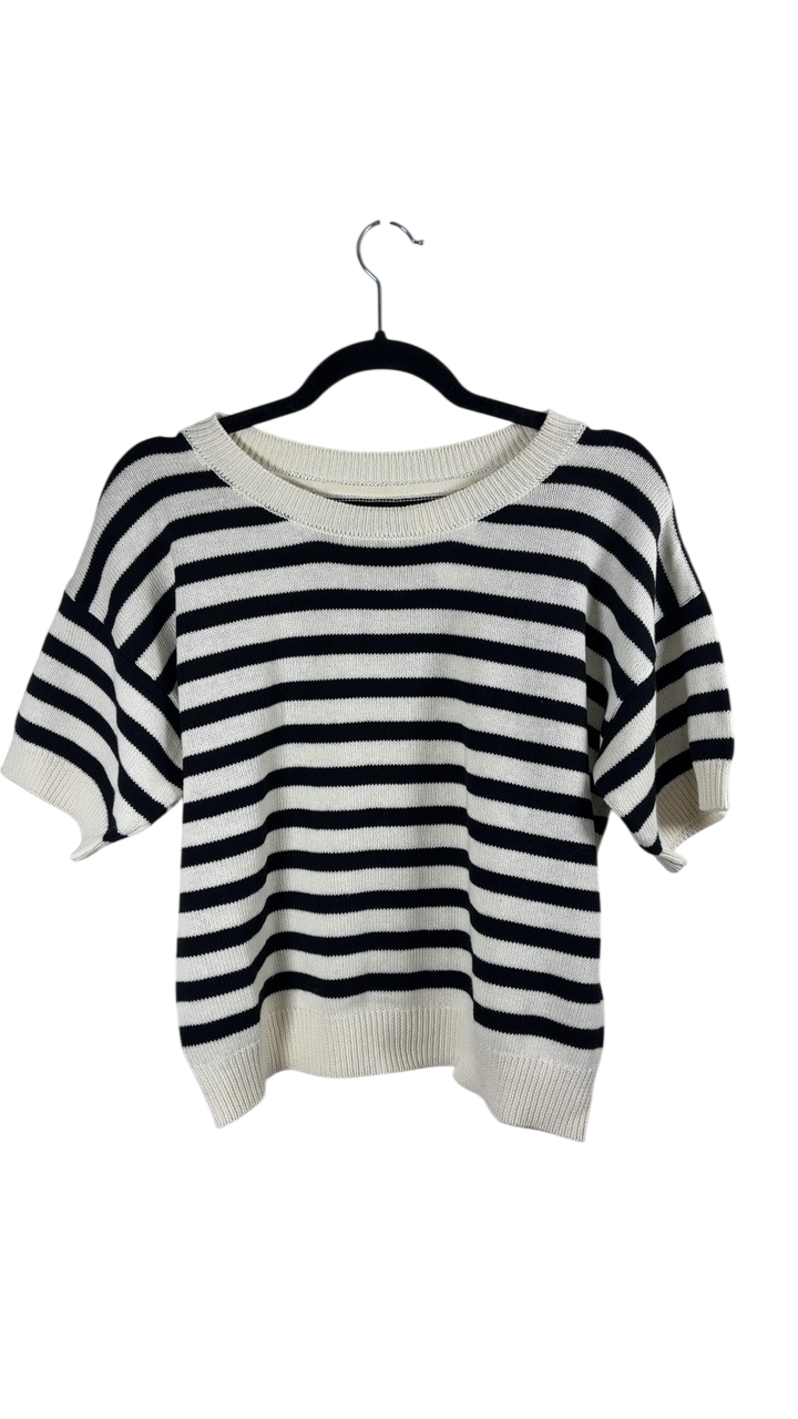 Party Two Short Sleeve Knit Top Size S