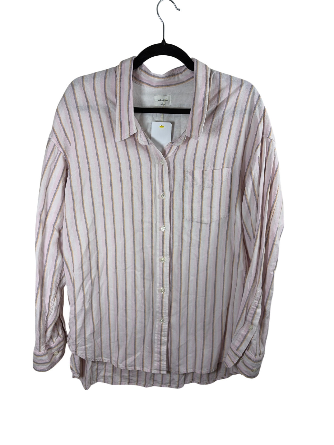 Wilfred Free Linen Blend Button Up Size M